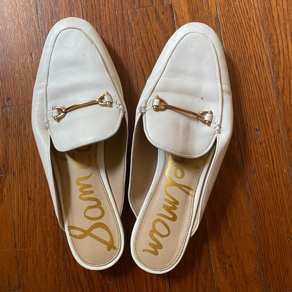 Sam Edelman white Linnie Bit Mule